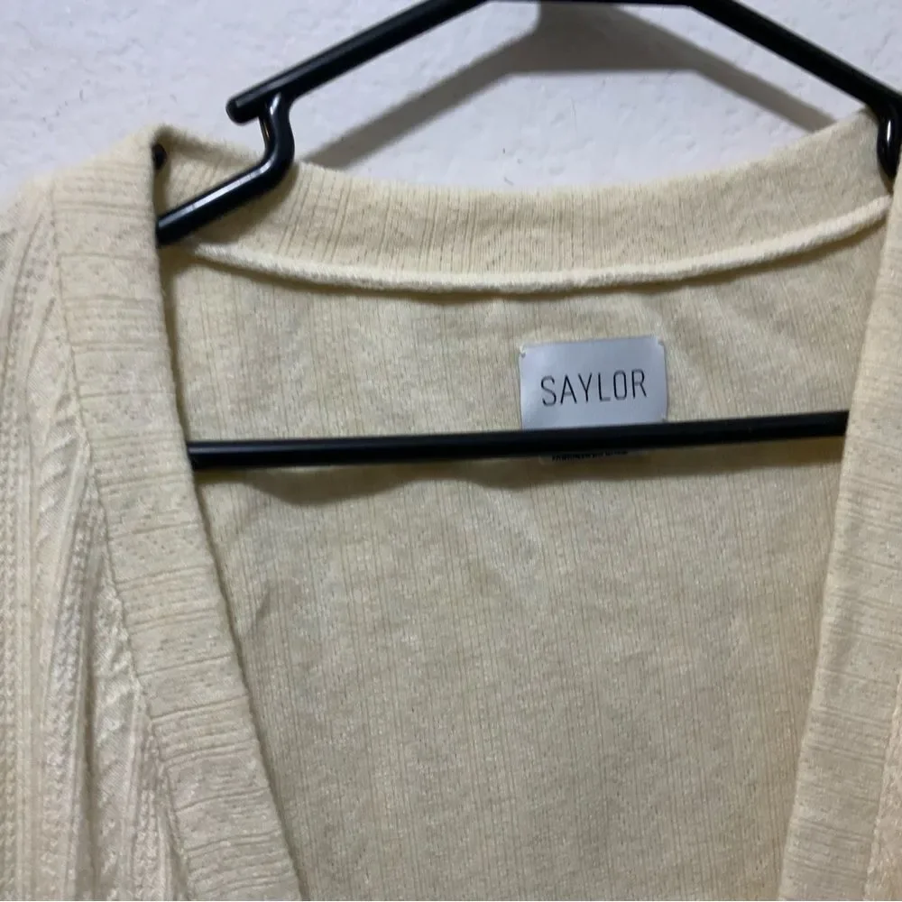 SAYLOR Tirzah Sweater Dress in Ivory XS - Picture 5 of 14
